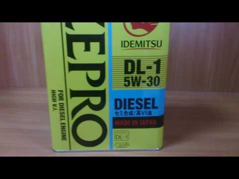 Масло марки idemitsu zepro diesel dl-1 5w30 — для дизельных агрегатов с фильтрующим элементом dpf