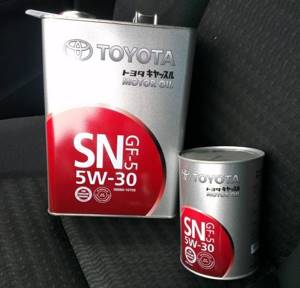 Масло toyota motor oil sn/gf-5 5w-30: аналоги, характеристики