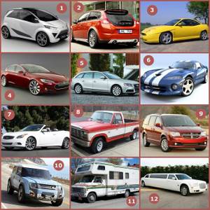 Типы автомобильных кузовов: список с фото и пояснениями