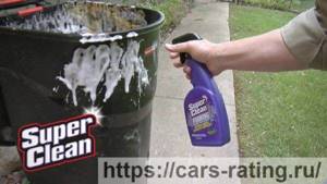 Наружный очиститель масла и других загрязнений с двигателя автомобиля